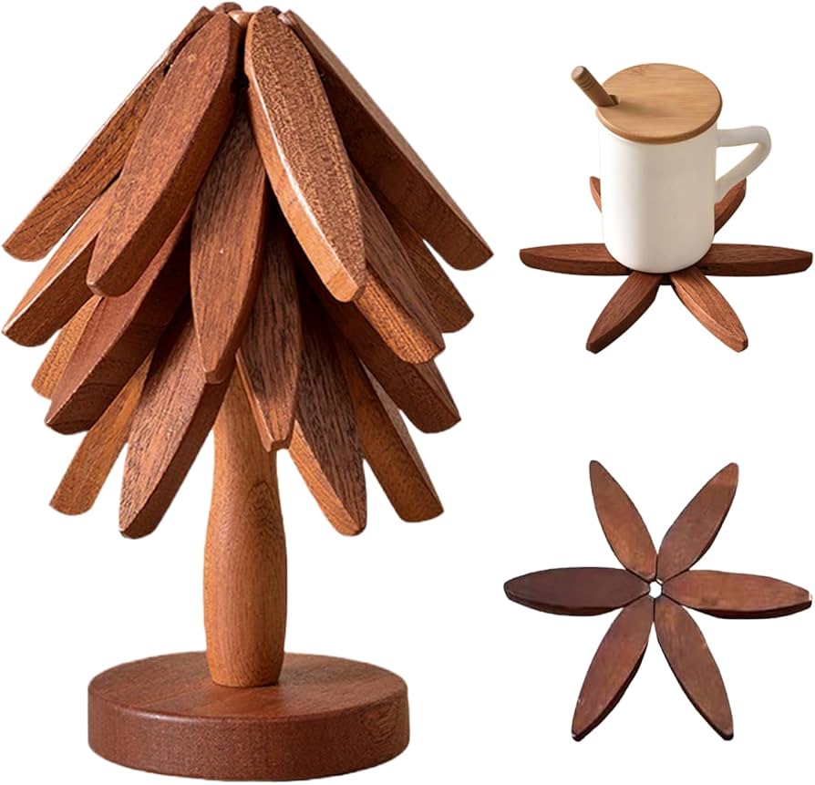 TreeTop Wooden Trivets Set