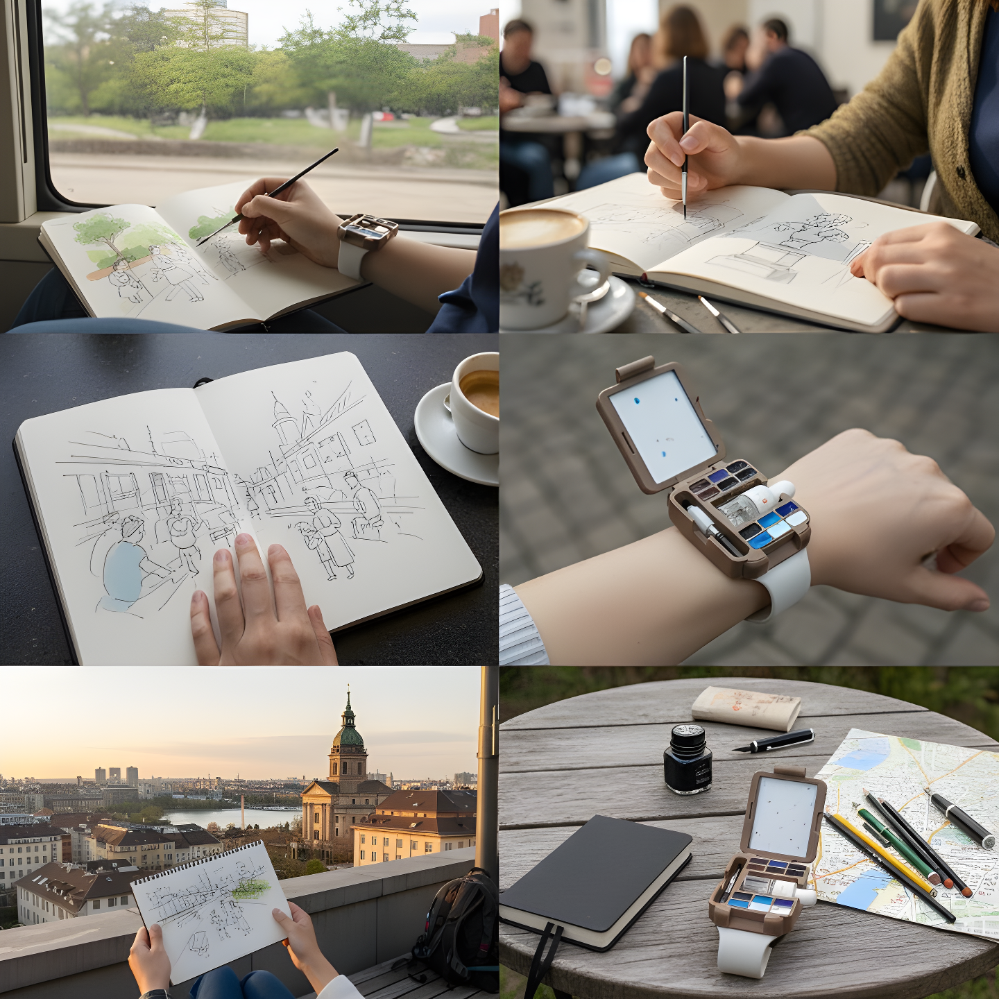 Genero™ Pocket Palette — Wrist Watercolor Painting Kit