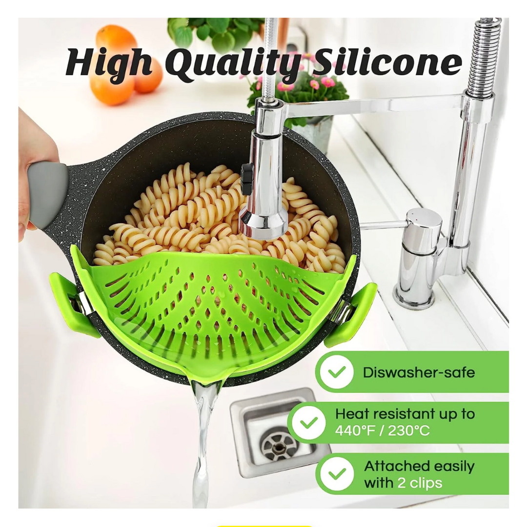 EasyClip Silicone Food Strainer