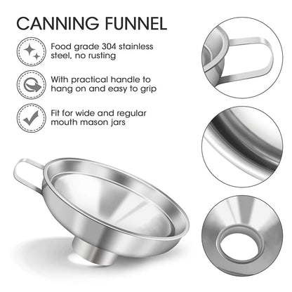 Elite Food-Safe Stainless Steel Funnel